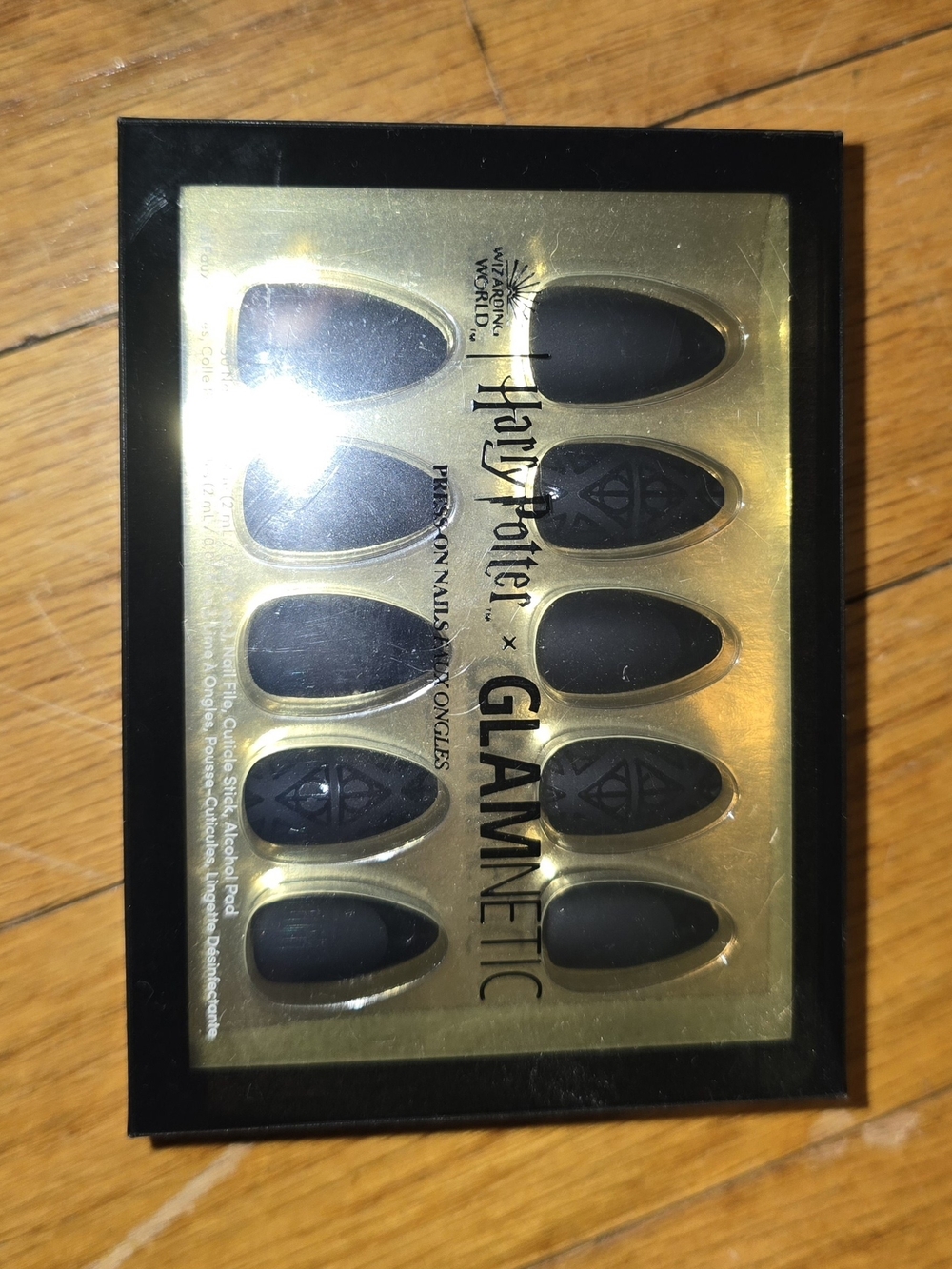 Harry Potter x GLAMNETIC Matte Black Press-On Nails
